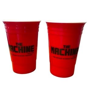 2 Reusable THE MACHINE Cups
